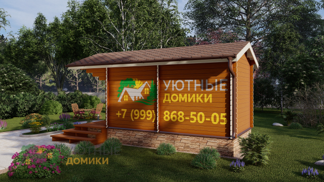 Баня для дачи и сада «Домовёнок» 3