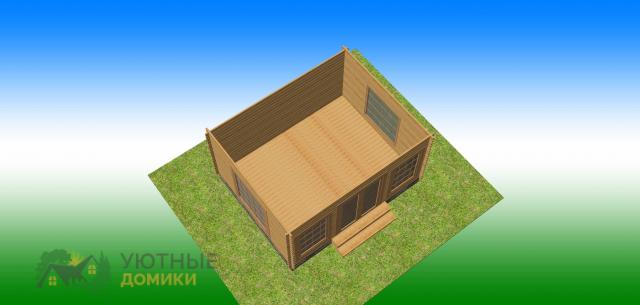 Беседка для дачи закрытая «Жасмин» 5