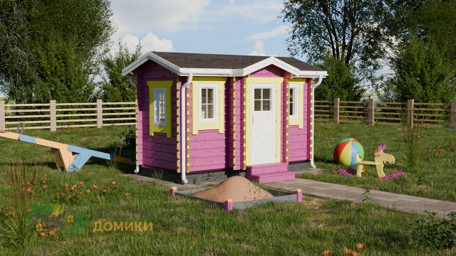 Детский игровой домик для дачи «Эльза» 1